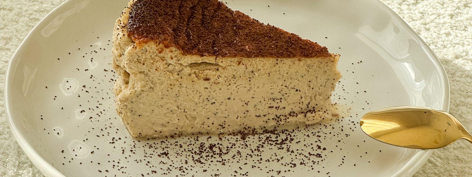 Sernik baskijski kawowy